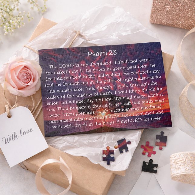 PSALM 23 Bibel Tree Jigsaw Puzzle (Von Creator hochgeladen)