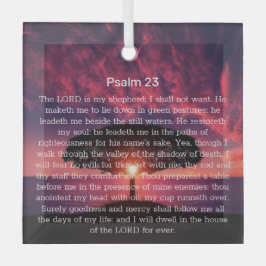 Psalm 23 Bibel Verse Tree Christlich Ornament Aus Glas