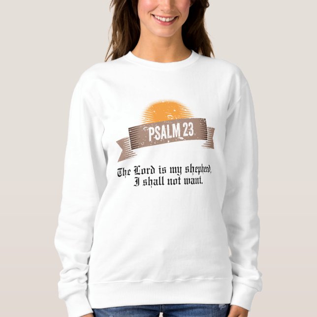Psalm 23 Bibelangebot Sweatshirt (Vorderseite)