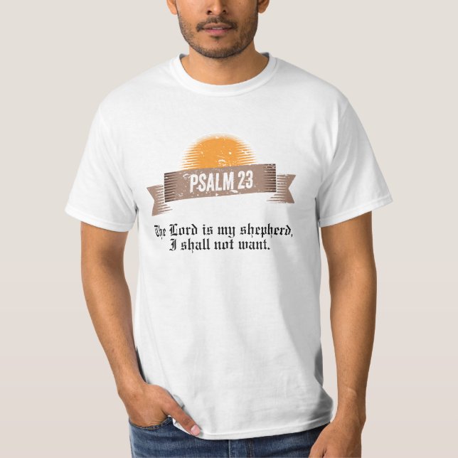 Psalm 23 Bibelangebot T-Shirt (Vorderseite)