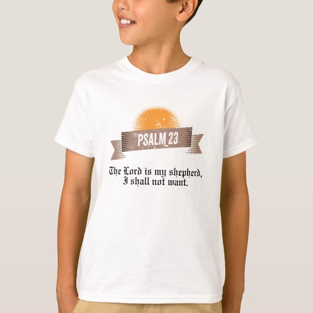 Psalm 23 Bibelangebot T-Shirt (Vorderseite)