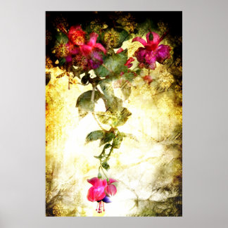 Psalm 23 (Blumenposter) Poster