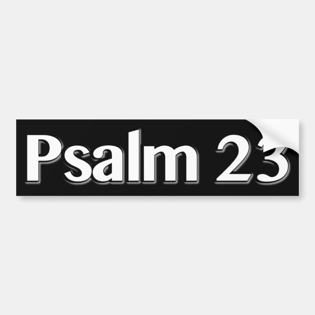Psalm 23 christlich autoaufkleber (Vorne)