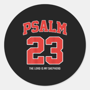 Psalm 23 Der Herr ist mein Hirte (auf der Rückseit Runder Aufkleber