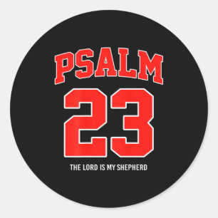 Psalm 23 Der Herr ist mein Hirte (auf der Rückseit Runder Aufkleber