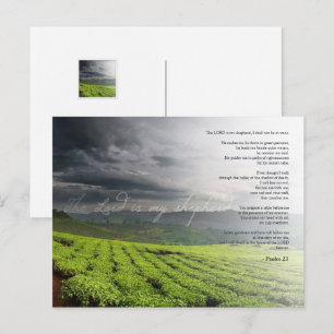Psalm 23 Der Herr ist mein Hirte - Bibel Postkarte