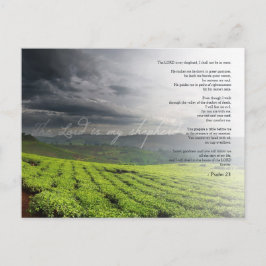 Psalm 23 Der Herr ist mein Hirte - Bibel Postkarte