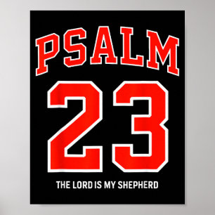 Psalm 23 Der Herr ist mein Hirte Christlicher Fußb Poster