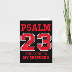 Psalm 23 Der Herr ist mein Hirte, Design auf der R Karte