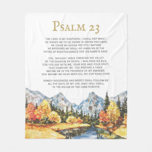 Psalm 23 Der Herr ist mein Hirte Fleecedecke