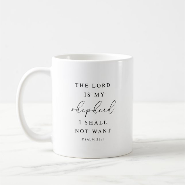Psalm 23 Der Herr ist mein Hirte Kaffeetasse (Links)