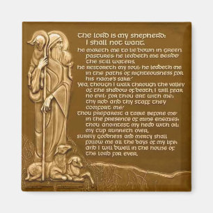 Psalm 23 Der Herr ist mein Hirte Magnet