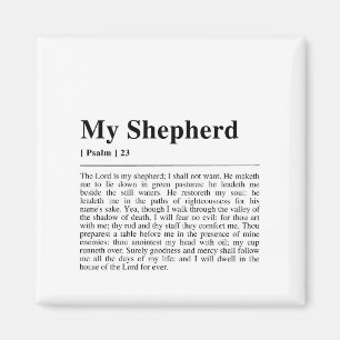 Psalm 23 Der Herr ist mein Hirte Magnet