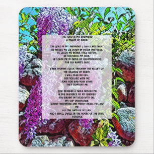 Psalm 23 - Der Herr ist mein Hirte Mousepad