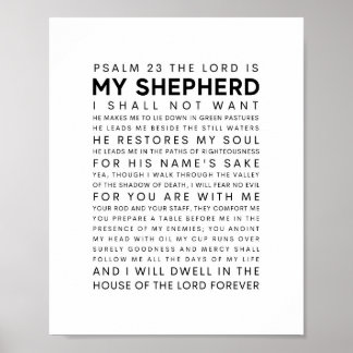 Psalm 23 Der Herr ist mein Hirte Poster