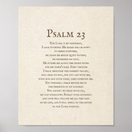 Psalm 23 Der Herr ist mein Hirte Poster