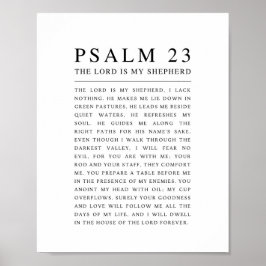 Psalm 23 Der Herr ist mein Hirte Poster