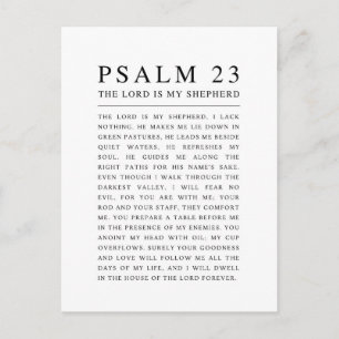 Psalm 23 Der Herr ist mein Hirte Postkarte