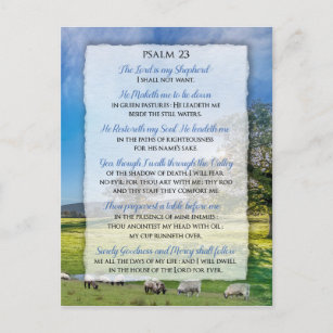 Psalm 23 - Der Herr ist mein Hirte Postkarte