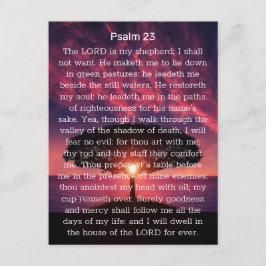 Psalm 23 Der Herr ist mein Hirte Sonnenuntergang Postkarte