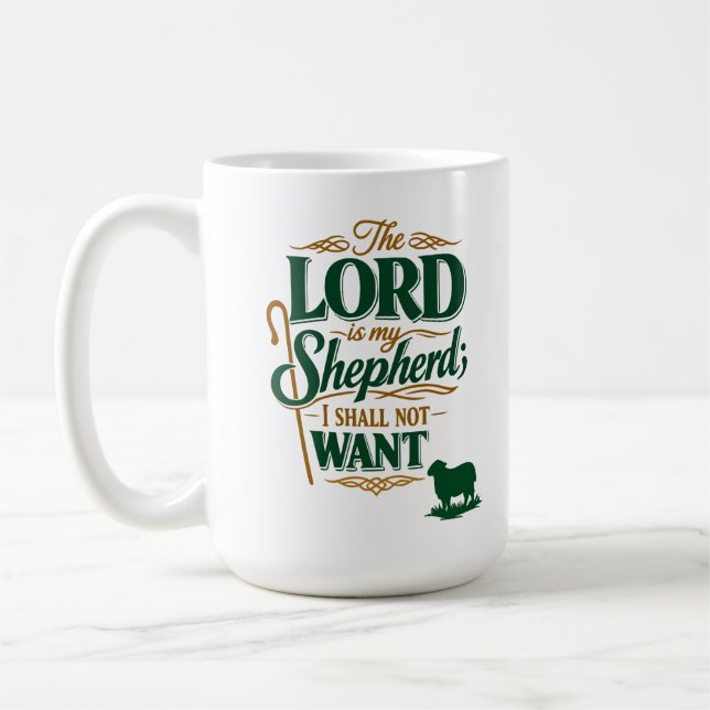 Psalm 23 Der Herr ist mein Hirte Tasse (Links)