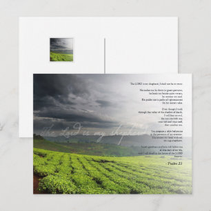 Psalm 23 Der Herr ist mein Hirte Vineyard Art Postkarte