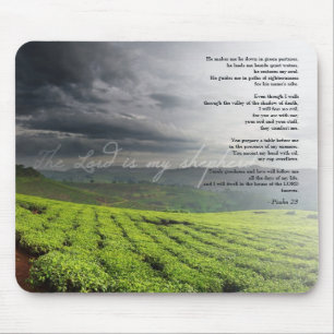 Psalm 23 Der Herr ist mein Hirte Weinberg Kunst Mousepad