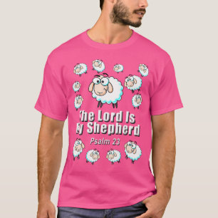 Psalm 23 Der Herr ist mein Hirtenschaf, Cartoon Sc T-Shirt