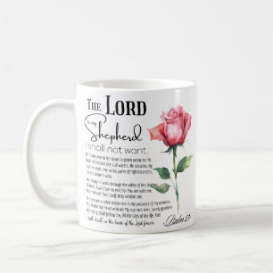 Psalm 23 Der Herr ist meine Schäferhirde-Blume Kaffeetasse