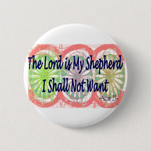 Psalm 23, "der Lord ist mein Schäfer " Button