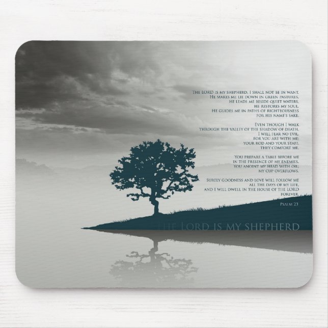 Psalm 23 - Der LORD ist mein Schäfer Mousepad (Vorne)