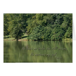 Psalm 23 Er führt mich neben den stillen Wassern