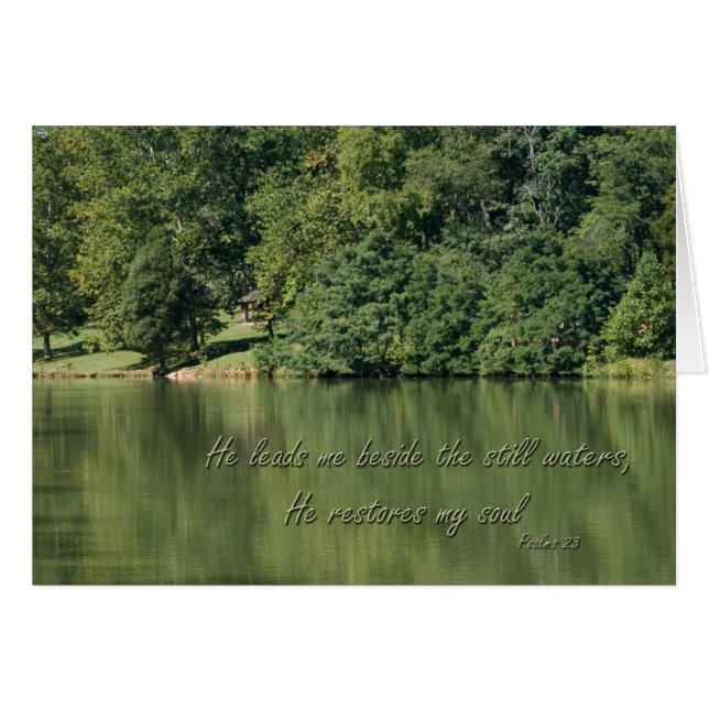 Psalm 23 Er führt mich neben den stillen Wassern (Vorderseite (Horizontal))