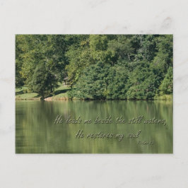 Psalm 23 Er führt mich neben den stillen Wassern Postkarte