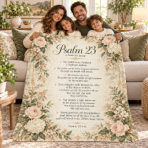 Psalm 23 Erbstück Blumenschrift