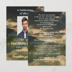 Psalm 23 Feier des Lebensgottesdienstes  Einladung