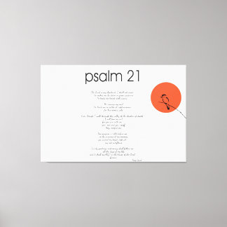 Psalm 23 Gebet Leinwanddruck