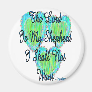 Psalm 23 Herzen Magnet