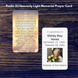 Psalm 23 Himmlische Licht-Gedenkkarte Visitenkarte