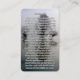 Psalm 23 Illuminated Lake Memorial Prayer Card Visitenkarte