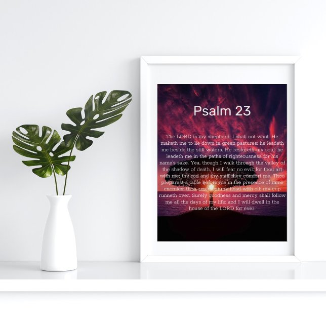 Psalm 23 Inspirationspopster Poster (Von Creator hochgeladen)