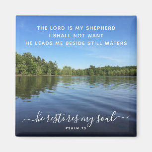 Psalm 23 Inspirierend Landschaftsfotografie-Magnet Magnet