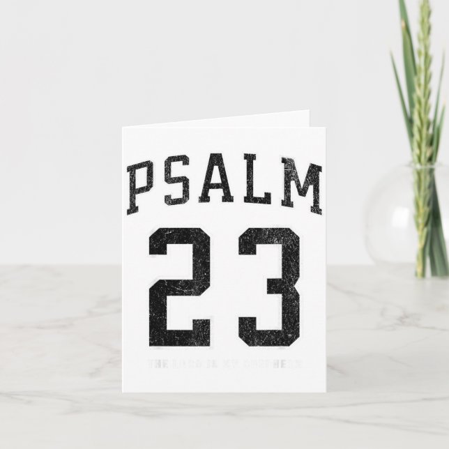 Psalm 23 Jersey  Karte (Vorderseite)