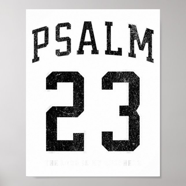 Psalm 23 Jersey  Poster (Vorne)