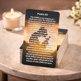 Psalm 23 Kind hält Gedächtniskarte Visitenkarte