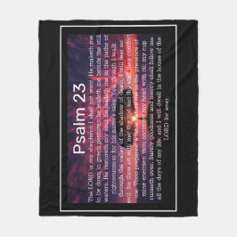 Psalm 23 KJV Christlich Blanket Fleecedecke