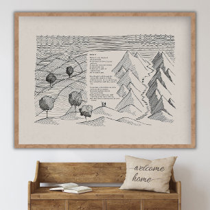 Psalm 23 Kunst, !, Der Herr ist mein Hirte, Bibel Poster