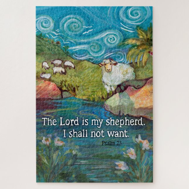 Psalm 23, Lord is my Shepherd Puzzle (Vertikal)
