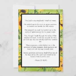Psalm 23 Lord is Shepherd Flat Greeting Card Karte