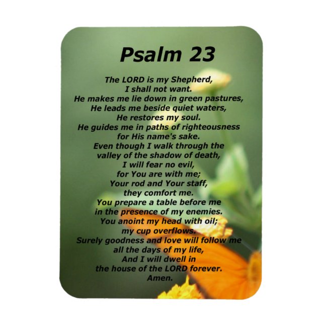 Psalm 23 magnet (Vertikal)